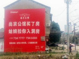 柞水墙体广告在乡镇、农村市场的媒体优势