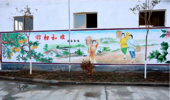 柞水乡镇文化墙 乡风文明焕发新活力