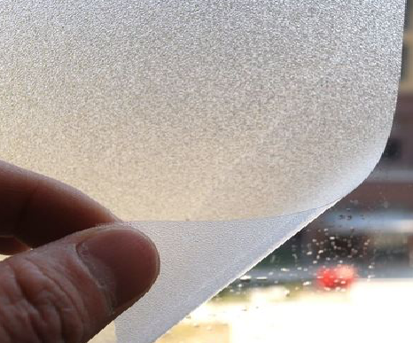 柞水玻璃门外面粘广告用什么材料好？